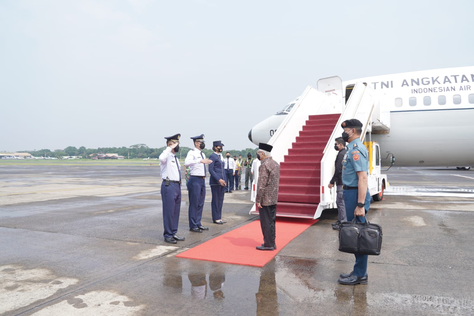 Wakil Presiden (Wapres) KH. Ma’ruf Amin Bertolak Ke Pontianak, Kalimantan Barat (Kalbar), (Doc: DETIK Indonesia)