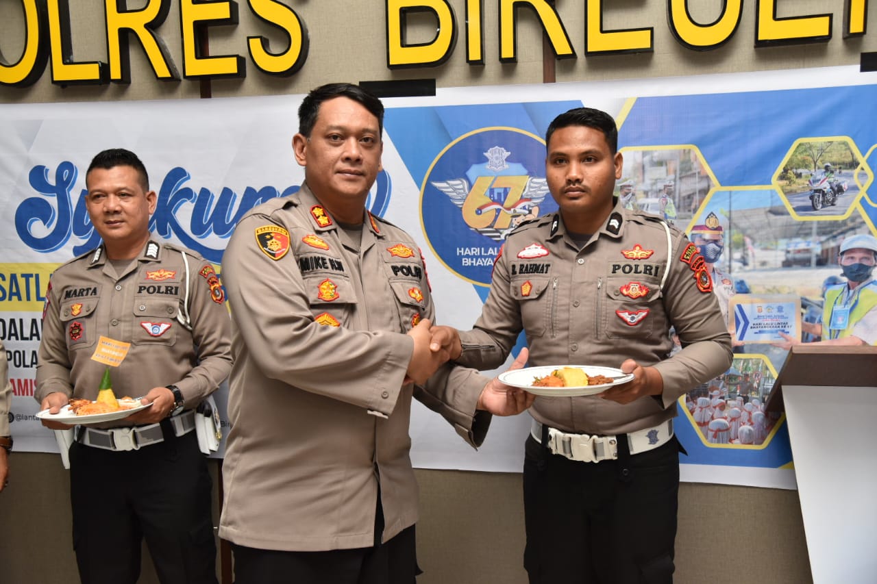 Kapolres Bireuen Menggelar Syukuran Dihari Lalu Lintas Bhayangkara Ke 67 (Doc: DETIK Indonesia)