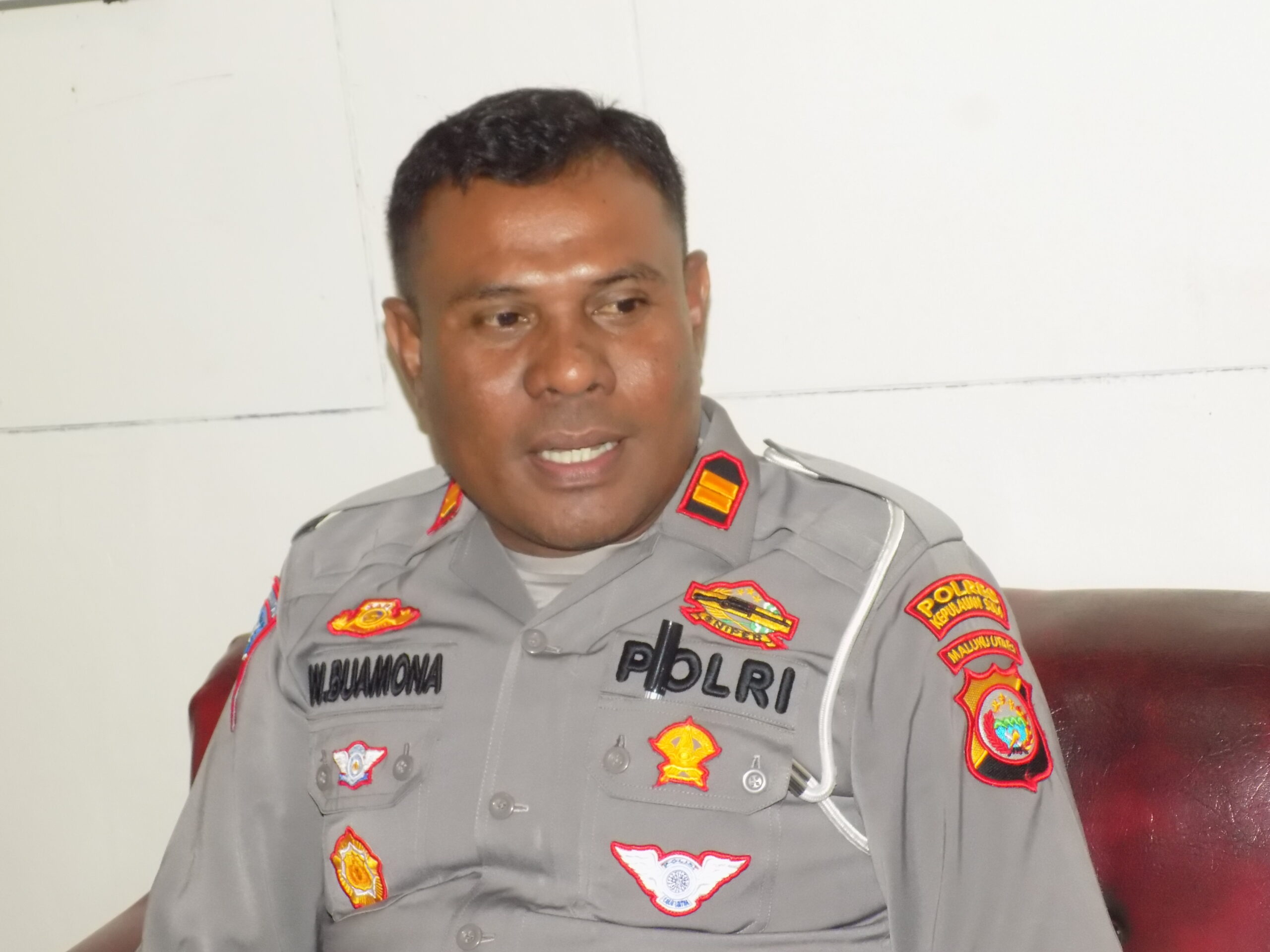 Foto: IPTU Walid Buamona Kasat Lantas Polres Kepsul (doc: Safari/DETIK Indonesia)