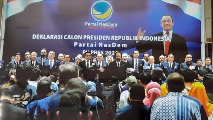 Partai NasDem Resmi Mengumumkan Calon Presidennya Yang Akan Diusung Di 2024.(Doc:Detik.com/DETIK Indonesia)