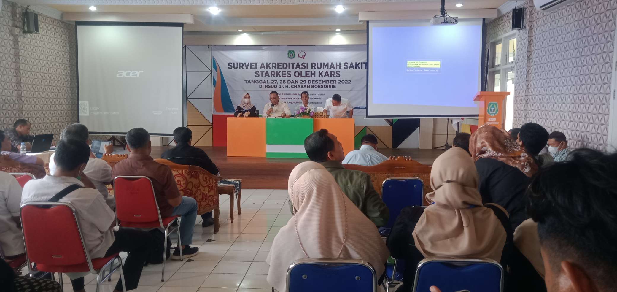 Perwakilan Nakes RSUD CB Ternate, hearing bersama perwakilan Pemprov Malut.