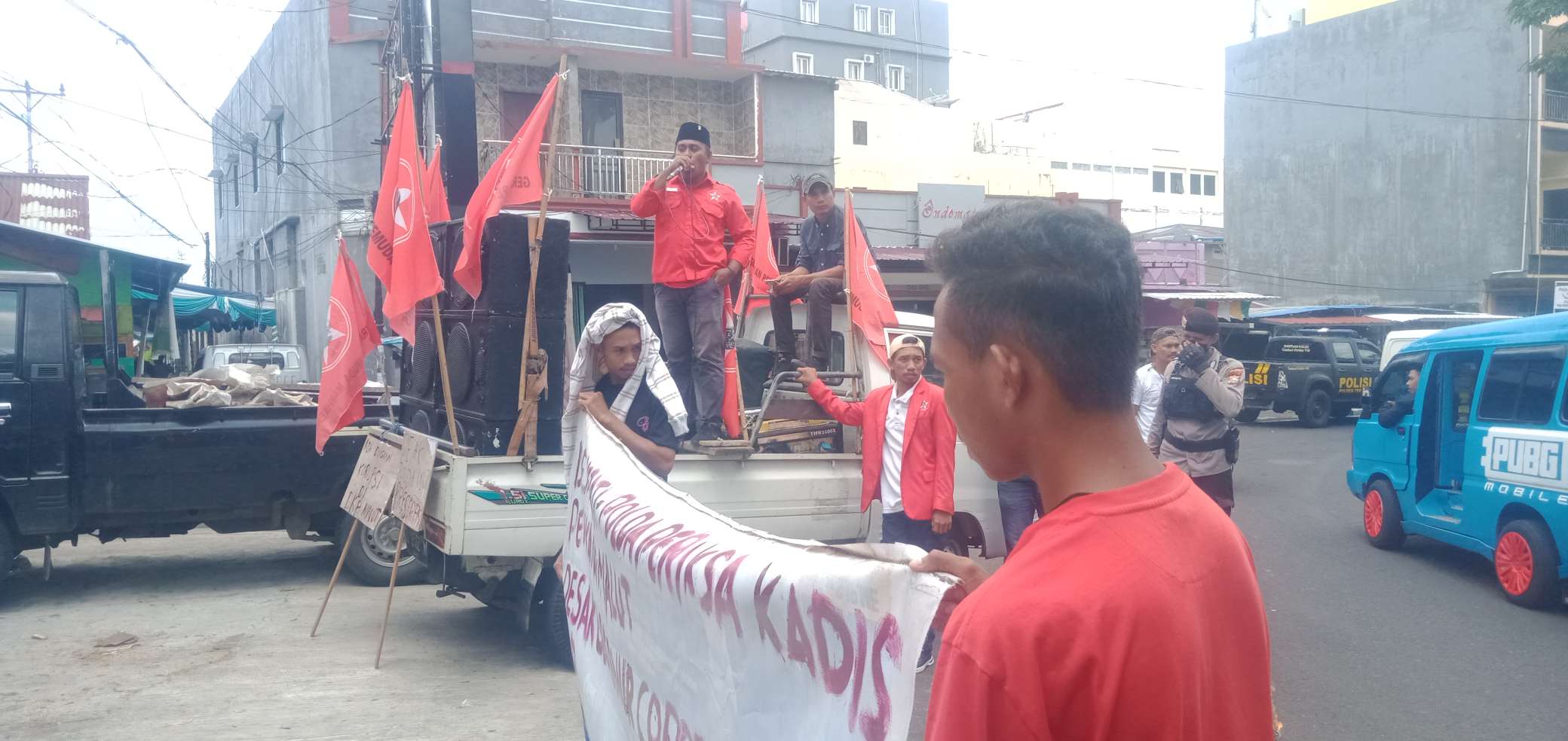 Orasi singkat Ketua DPD GPM Malut, Sartono Halek.