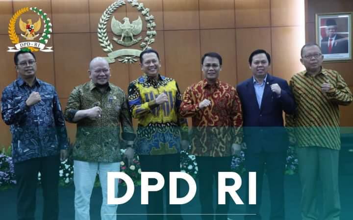 Pimpinan DPD RI, Pimpinan MPR RI dan Sekretariat Jenderal MPR RI dan DPD RI Beserta Jajaran. (detikindonesia.co.id)