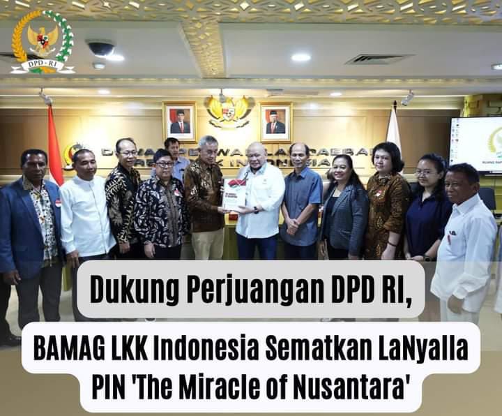  BAMAG LKK Indonesia Sematkan LaNyalla PIN 'The Miracle of Nusantara' (detikindonesia.co.id)