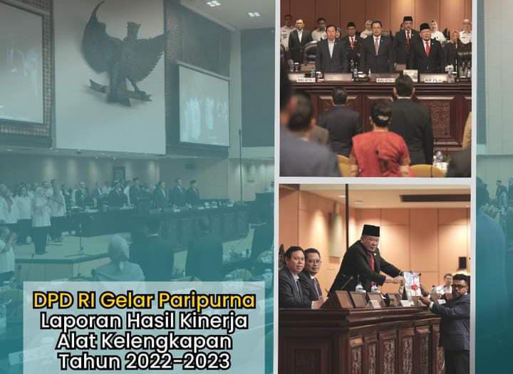 DPD RI Gelar Paripurna Laporan Hasil Kineja Alat Kelengkapan Tahun 2022-2023 (detikindonesia.co.id)