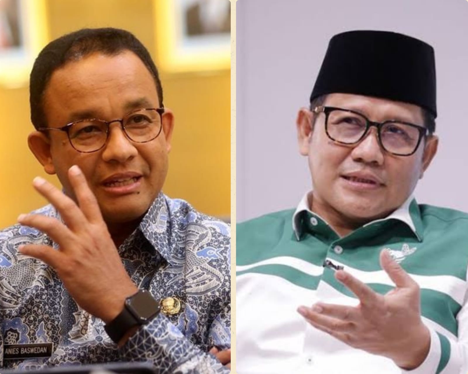 Kolase foto Anies Baswedan dan Ketua Umum PKB Muhaimin Iskandar alias Cak Imin (Dok. Detik Indonesia)