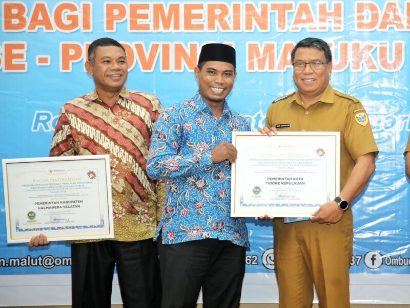Pemkot Tidore Kepulauan Raih Penghargaan Dari Ombudsman RI (detikindonesia.co.id) 