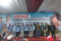 Deklarasi Dukungan Relawan PNS Politik Nusantara Sejahtera di Kediaman  Bp Prabowo Kertanegara Jakarta Selatan (detikindonesia.co.id) 