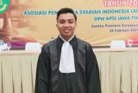 Kholisin Susanto, S.H saat pengangkatan dan pelantikan profesi Advokat/Pengacara