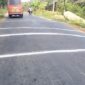 Keterangan Foto: Lokasi Jalan Lintas Kabupaten yang Bergelombang.