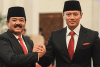 Mantan Menteri ATR/BPN Hadi Tjahjanto dan Agus Harimurti Yudhoyono (AHY)