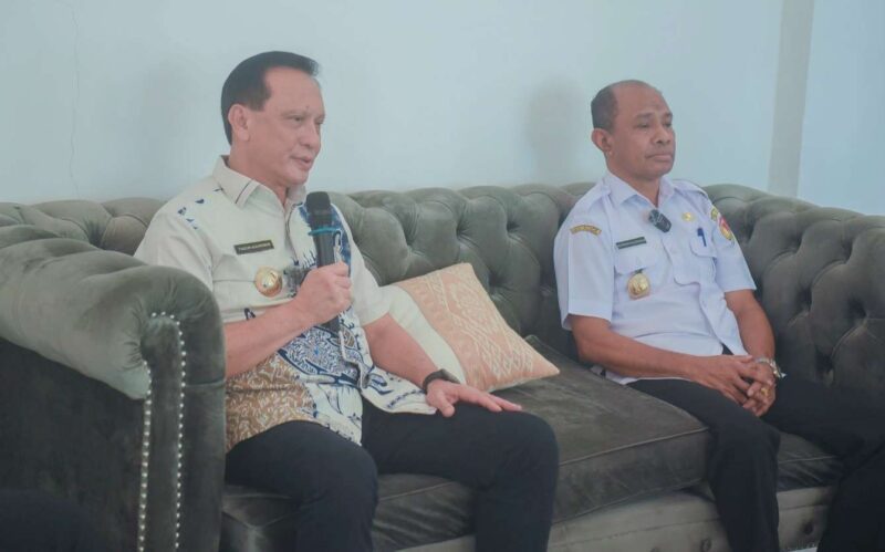 konferensi pers yang dilaksanakan, Rabu (5/3/2024) di rumah jabatan Bupati Belu.