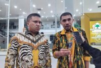 Foto: Ilham Akbar dan Afan Ari Kartika saat kegiatan AMPG di Kantor DPP Partai Golkar