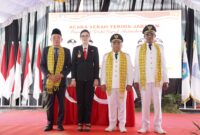 Gubernur Malut Sherly Tjoanda saat menghadiri sertijab Bupati dan Wakil Bupati Halmahera Utara (Detik Indonesia/Zona Malut)