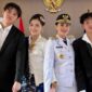Gubernur Maluku Utara, Sherly Laos atau Sherly Tjoanda dengan ketiga anaknya: Edbert, Edelyn, Edrick. Gambar tangkap layar Instagram @s_tjo yang diambil pada Sabtu 22 Februari 2025. Sherly Laos kini harus terpisah dari ketiga anaknya 