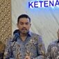 Menteri Usaha Mikro Kecil dan Menengah (UMKM), Maman Abdurrahman, saat Konferensi Pers di Kantor Kementerian Ketenagakerjaan (Kemnaker), Jakarta pada Selasa (25/3/2025). Detik Indonesia/tirto.id/Rahma Dwi Safitri