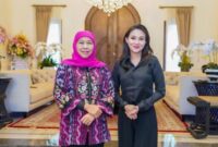 Gubernur Malut Sherly Tjoanda dan Gubernur Jatim Khofifah Indar Parawansa (Istimewa)
