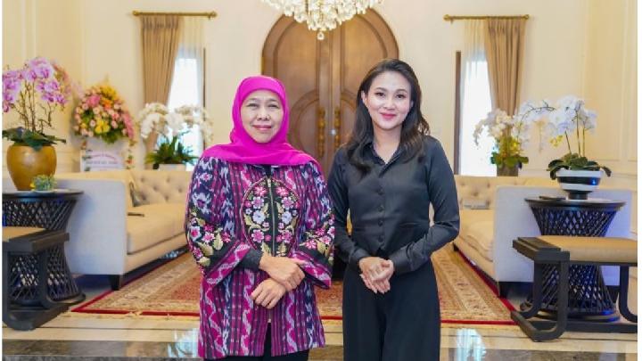Gubernur Malut Sherly Tjoanda dan Gubernur Jatim Khofifah Indar Parawansa (Istimewa)
