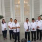 Gubernur DKI Jakarta Pramono Anung membahas sejumlah persoalan seperti transportasi, banjir, hingga penanganan sampah dalam pertemuan bersama Gubernur Banten dan kepala daerah se-Tangerang Raya di Balai Kota DKI Jakarta, Rabu, 9 April 2025. /Pikiran Rakyat/Boy Darmawan/Detik Indonesia