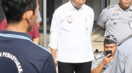 Bupati Sragen saat mengunjungi Lapas Sragen (Facebook @Lapas Sragen)
