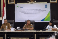 Bupati Halut saat mencanangkan program jaminan sosial untuk pekerja rentan sektor informal, dibiayai dari Dana Desa. (Detik Indonesia/Halut Setara)