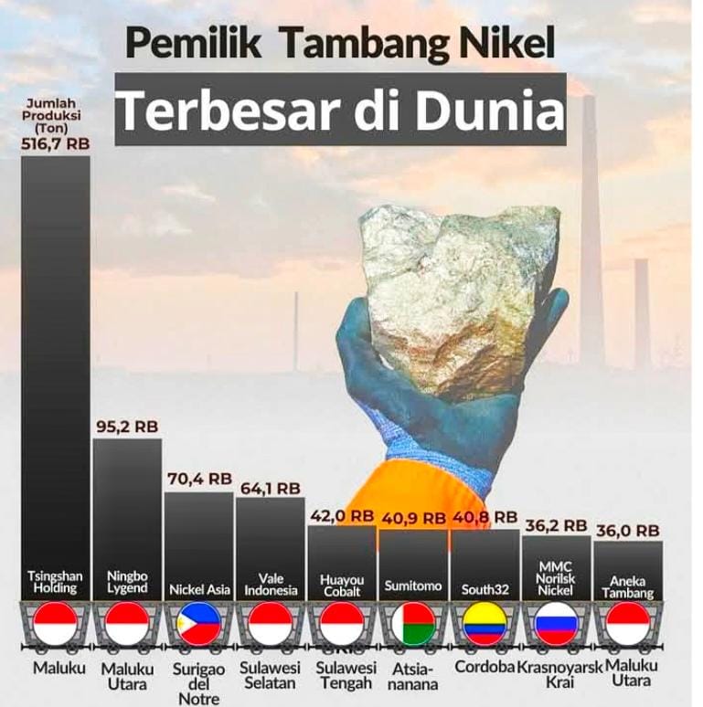 Grafik Pasar Tambang Nikel Dunia (CNBC)