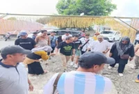 Bupati Halmahera Tengah di Kota Tidore Kepulauan (Foto: Aresja)