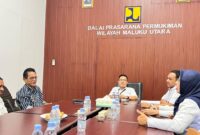 Pertemuan wakil bupati Halmahera Selatan dengan kepala BPPW Maluku Utara. (Detik Indonesia/Tandaseru)