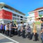 Halalbihalal Bupati Sragen, Sigit Pamungkas dengan seluruh pegawai, pada apel pagi hari pertama masuk kerja usai cuti Lebaran, di halaman Kantor Terpadu Pemda, Selasa (8/4/2025). (Foto : sragenkab.go.id)