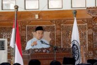 Bupati Sragen, Sigit Pamungkas menghadiri Rakorda dan Halalbihalal MUI se-Soloraya, Sabtu (26/04/2025) di Sragen. (Foto : sragenkab.go.id)