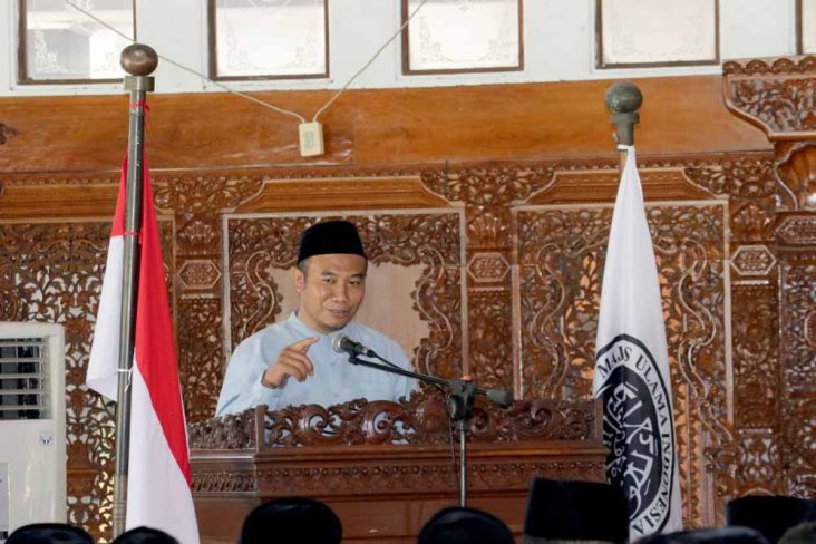 Bupati Sragen, Sigit Pamungkas menghadiri Rakorda dan Halalbihalal MUI se-Soloraya, Sabtu (26/04/2025) di Sragen. (Foto : sragenkab.go.id)