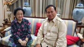 Prabowo saat bertemu dengan Megawati (Instagram Sufmi Dasco)