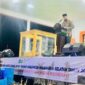 Bupati Halmahera Selatan, Maluku Utara Bassam Kasuba ketika sambutan di pembukaan STQ ke 29, Sabtu (26/4/2025) (Detik Indonesia/Tribun Ternate)