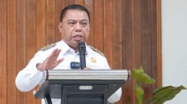 Bupati Halmahera Utara, Piet Hein Babua, saat memberikan sambutan dalam RKPD 2026 || Foto: Ist
