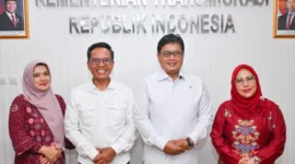 Wamen Viva Yoga saat menemui Pimpinan UMJ (Detik Indonesia/Suarapemerintah)