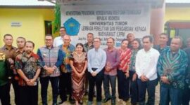 Bupati TTU saat dampingi enteri Pendidikan Tinggi, Sains, dan Teknologi Republik Indonesia, Prof. Brian Yuliarto (Detik Indonesia/Sergap.id)