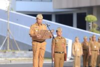 Bupati Sragen Sigit Pamungkas saat memimpin upacara Hari Kartini (Detik Indonesia/Kuasakata)