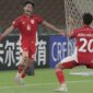 Evandra Florasta (nomor 6) di laga Indonesia U-17 vs Yaman U-17. (Foto: dok. AFC)Baca artikel sepakbola, 