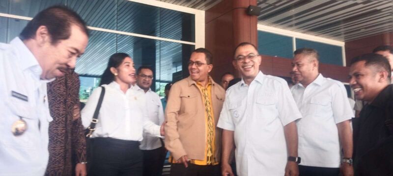 Gubernur Nusa Tenggara Timur (NTT), Melki Laka Lena tiba di Bandara H.Hasan Aroe Boesman Ende disambut Bupati Ende Yosef Benediktus Badeoda, Bupati Nagekeo, Simplisius Donatus,Wakil Bupati Ende Dominikus Minggu Mere,Anggota DPRD Ende,Sekda Ende, Rabu,(2/4/2025) (Detik Indonesia/Rofinus/RRI)