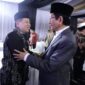 Ketua Forum Kepala Kantor Wilayah Kemenag Provinsi Kalsel, Dr. H. Muhammad Tambrin saat bersama Menteri Agama RI, Prof. Dr. KH. Nasaruddin Umar,(Foto: Kemenag Kalsel)