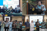 Rangkaian acara Bedah Film Road to Resilience dan Talkshow Kebangsaan yang diselenggarakan oleh Pusat Studi Islam dan Pancasila (PSIP) UMJ. Kamis (17/04/2025). (Foto: Gusti/FISIP UMJ)