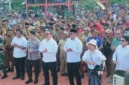 Gubernur Maluku dan Forkopimda berkunjung ke Maluku Tenggara disambut Bupati M Taher Hanubun (Antara/HO-Pemkab Malra/Detik Indonesia)