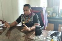 Bupati TTU, Yoseph Falentinus Delasalle Kebo saat menjelaskan terkait kebutuhan sayuran organik dari Distrik Oecusse Timor Leste tiap bulan 30 ton. (Detik Indonesia/RRI/Stef Kosat)