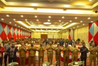 Foto Bersama usai acara Musyawarah Perencanaan Pembangunan Daerah (Musrenbang) Provinsi Papua Pegunungan guna menyusun Rencana Kerja Pemerintah Daerah (RKPD) Tahun 2026 di hotel Balim Wamena Kabupaten Jayawijaya, Selasa, (06/05/2025). (Detik Indonesia/TRIBUN PAPUA)